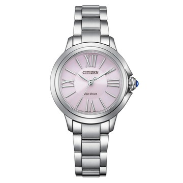 CITIZEN L系列 光動能 簡約優雅 女錶-粉色面30.3mm EM1160-58X 送禮 禮物 推薦