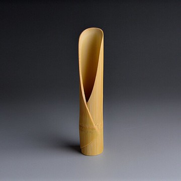 手工竹雕卷葉竹茶勺茶匙茶則茶道零配竹制茶器功夫茶道君子茶勺