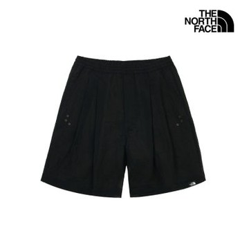 【The North Face 官方旗艦】北面UE男款黑色DWR防潑水寬鬆短褲｜8FCUJK3