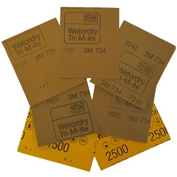 3M 乾濕雙用砂紙 1/4樣張 80~2500號 各1張  1包