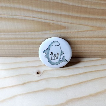 胸章/別針/徽章 鯊魚