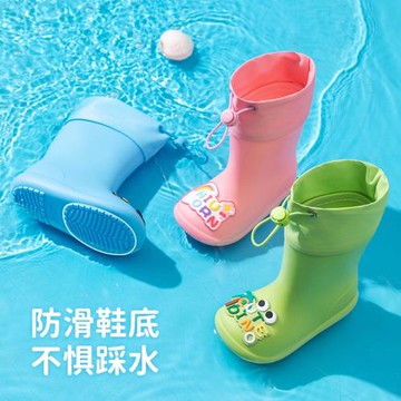 小黃鴨兒童雨鞋女童幼兒園上學專用防水防滑耐磨2025新款寶寶雨靴