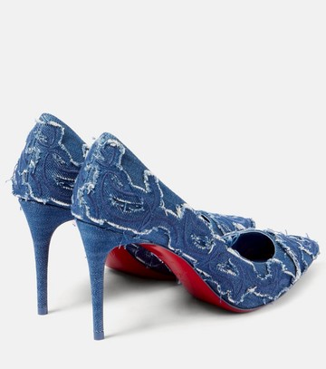 Christian Louboutin Kate 85 denim pumps
