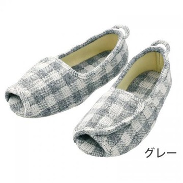 【Ayumi】全開粘貼式室內鞋 2227【S1WS7608】介護衣著/保命防跌/易穿脫/銀髮居家推薦