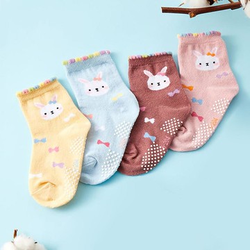 童止滑襪-兔子-13-15cm-多色任選