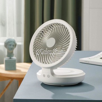edon愛登空氣循環扇usb桌面小風扇臺式辦公室充電折疊壁掛電風扇【林之舍】