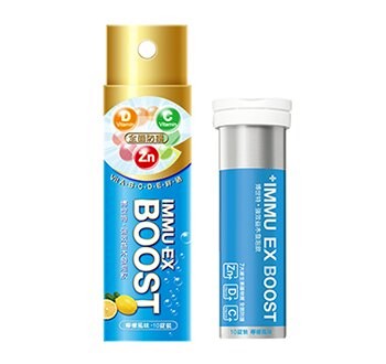 (現貨) IMMU EX BOOST博世特 強效益木發泡飲 鋅+D+C 10錠裝(檸檬口味)