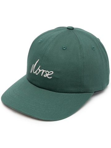 Norse Projects - embroidered-logo baseball cap - men - Cotton - One Size - Green