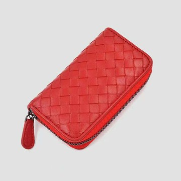 【巴黎精品】現貨+預購 真皮編織長夾真羊皮錢包短夾卡夾零錢包手拿包-多功能大容量男女皮夾5色a1ke34