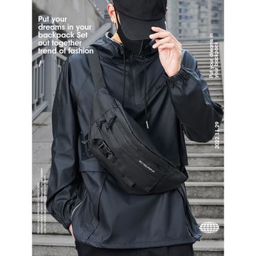 潮牌ins輕便男士日系休閑手機包