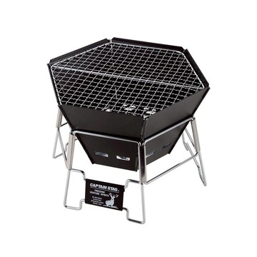 CAPTAIN STAG 鹿牌 黑鹿六角焚火台M  1個