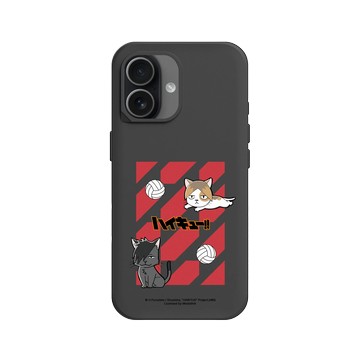 iPhone 17 SolidX 黑 - 排球少年 Haikyu!! - 吉祥物系列 - 音駒高中(貓咪) - 研磨&黑尾