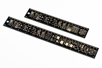 PCB Ruler 電路板直尺 電子工程尺 PCB打樣 沉金電路板尺 Leidea 樂德兒