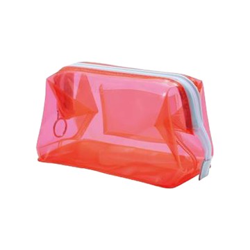 KING JIM CHEERS! PVC大開口收納包/CH5540T-RD/紅色