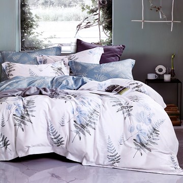 J-bedtime 床寢時光 天絲萊賽爾床包枕套組  單人  白色 + 綠色