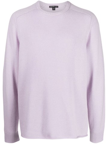 James Perse - cashmere crew neck jumper - men - Recycled Cashmere - 1 - Purple