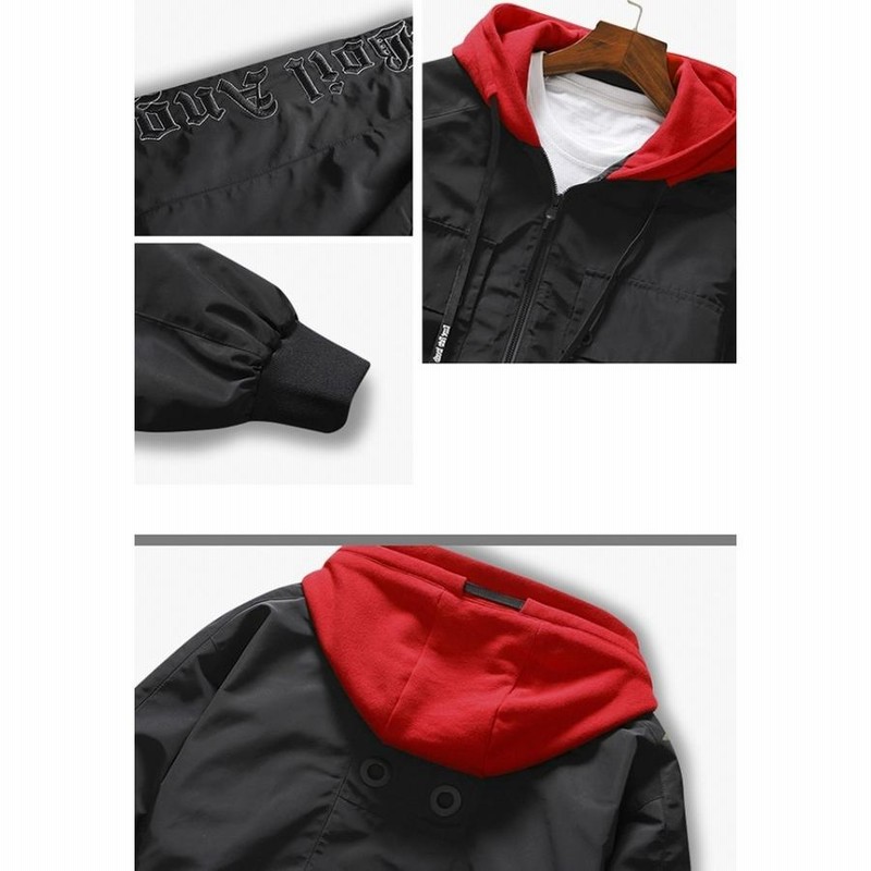 アルチビオ ナイロンパーカー ブルゾン ジップ 赤 フード付き Ralph Lauren - 90s ポロスポーツ ラルフローレン フード
