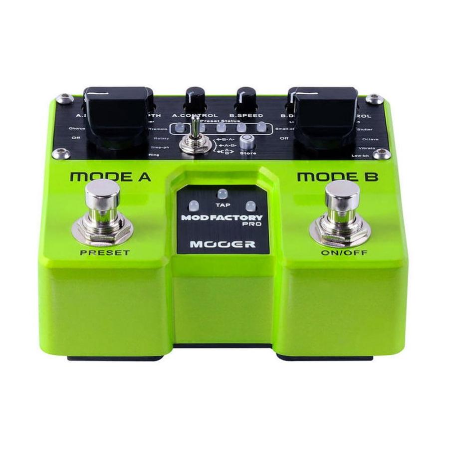 MOOER MOD Factory Pro Stereo Multi Modulation Pedal Analog Mod Pedal with 16 different Effects, Phasers, Chorus, Tremolo, Ring Modulators, Lo-fi Filte