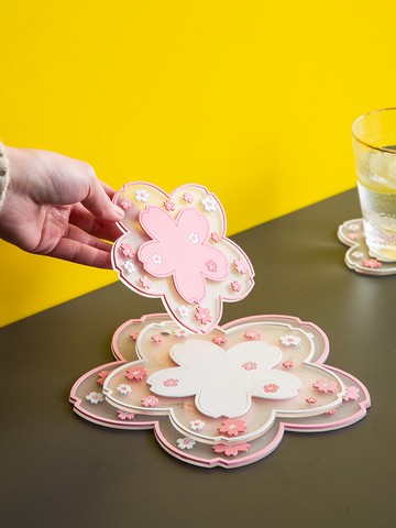 餐墊防水防油裝飾墊創意可愛咖啡杯墊加厚防燙盤碗鍋墊家用隔熱墊