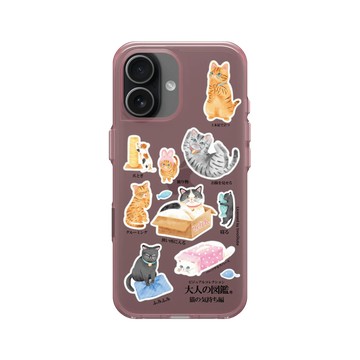 iPhone 17 Clear (相機按鈕) 晶醺玫 - 大人の図鑑 - 貓咪心情編
