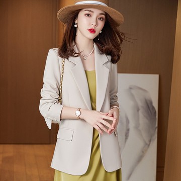 現貨秒發 西裝外套休閒西服-春秋純色一粒扣修身女外套3色74co37【獨家進口】【米蘭精品】