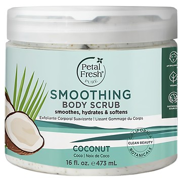 Petal Fresh 椰油可可身體去角質淨白霜 溫和去除老廢角質 深層滋潤 使肌膚恢復柔滑細膩  473ml  1罐