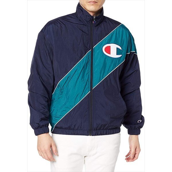 Champion nylon warm up on sale jacket