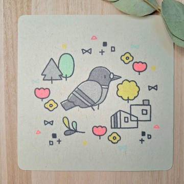 方形明信片 Poppo town