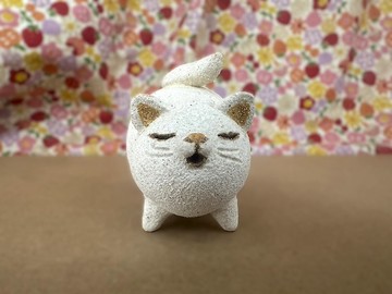 十全十美寶貝喵療癒商品台灣設計創作 小陶器喵喵系列-蓄勢待發