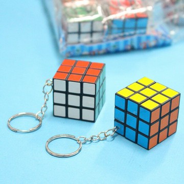 迷你魔術方塊 3x3 小魔術方塊鑰匙圈 3cm/一個入(定10) 迷你方塊魔方附鎖圈 魔術方塊鑰匙圈-AA2606【APP滿額下單10%點數(單一帳號最高1000點)】4/30止