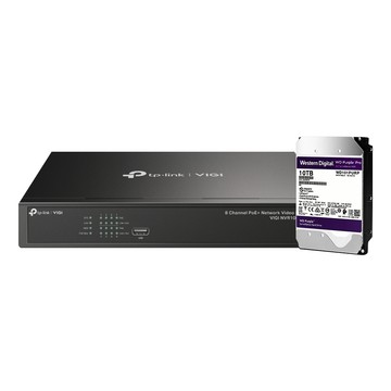 TP-Link VIGI NVR1008H-8MP 8路 網路監控主機 + WD PRO 10TB監控專用硬碟 昌運監視器