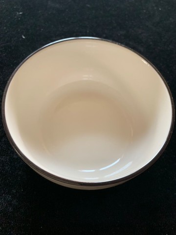 黑邊中飯碗墨池直徑13高6.5厘米餐具茶具刀叉助手文房四寶顏料碟