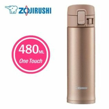 【ZOJIRUSHI 象印】象印 超輕量OneTouch 0.48L 不鏽鋼真空保溫杯(0.48L)