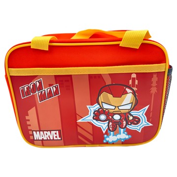 IRON MAN 鋼鐵人 方型便當袋 Q版 漫威系列  26 x 23 x 15cm  紅色  1個