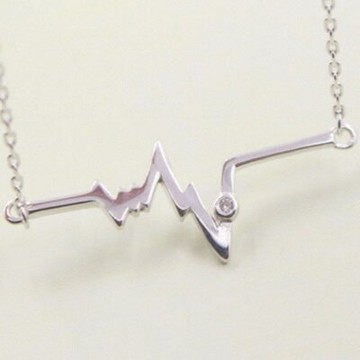 現貨+預購 925純銀項鍊 吊墜-獨特閃電造型流行百搭母親節生日情人節禮物女配件73y3【獨家進口】【米蘭精品】