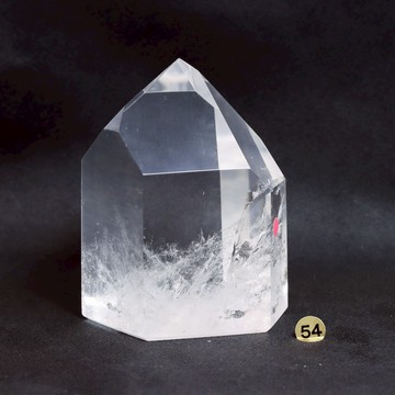 神聖殿堂 |正巴西早期料 巴西當地切工 頂級清透 白水晶 白水晶柱 彩虹 風水擺件 淨化空間  3BT16-54