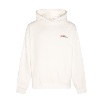 Marni - White Cotton Wordsearch Sweatshirt