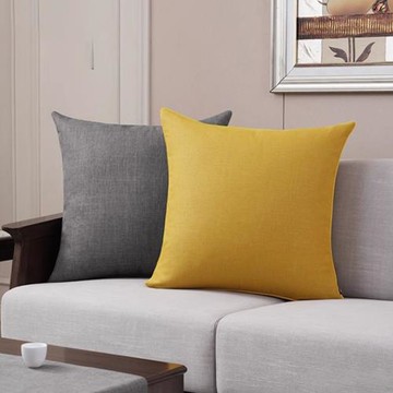 客廳沙發抱枕腰枕亞麻臥室床頭靠墊沙發靠背辦公室腰枕3D棉枕芯