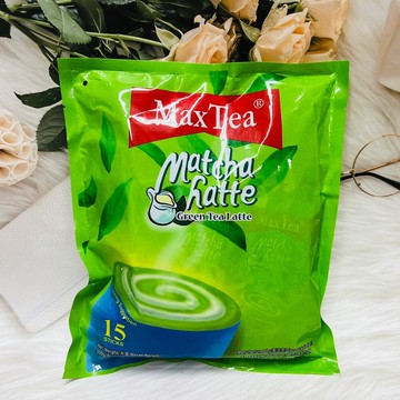 潼漾小舖 印尼 max tea 美詩 抹茶拿鐵  20g*15入 沖泡飲料 抹茶 綠茶拿鐵