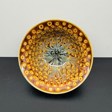 孔雀開屏飲杯 90ml 邱毓寧 鶯歌燒 A3-11