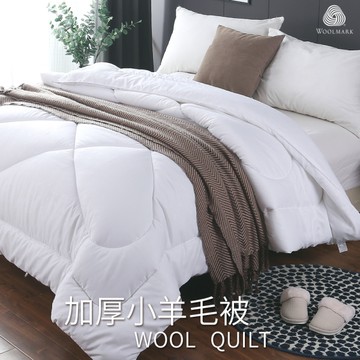 BELLE VIE 台灣製 100%澳洲純小羊毛被【雙人6X7冬被】厚冬被 保暖被