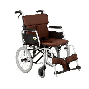 【海夫】杏華機械式輪椅未滅菌 日式掀手拆腳鋁輪椅 16吋後輪18吋坐寬 輪椅B款 附加功能A款(JR202F-1618)