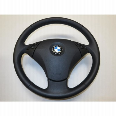 E60 E61 BMW BM 後期 純正 革 ステアリング ハンドル エアバック
