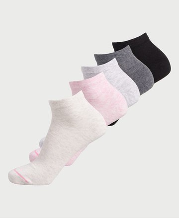 Superdry Women's Women's 5 Pack Trainer Socks Multiple Colours / Multi - Size: 1SIZE