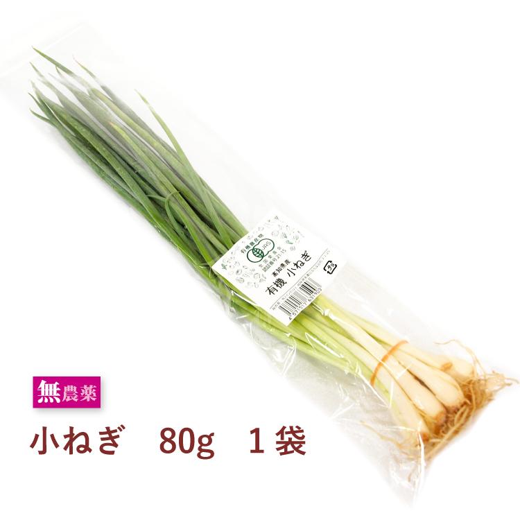 小ねぎ 高知県産 無農薬栽培 80g×1袋　送料別