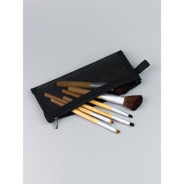 便攜隨身化妝品口紅收納包化妝刷收納包迷你補妝氣墊網紗袋大容量