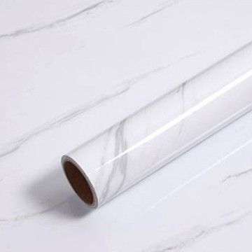 德利生活 石紋壁貼60x300cm 大白石 易清潔防水壁紙 DIY居家裝飾  1入