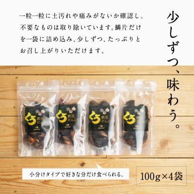 ふるさと納税 南さつま市 自家製 熟成黒にんにく(100g×4袋)