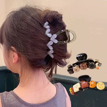 Baby童衣 兒童餅乾造型髮夾 果凍色愛心鯊魚夾 女童髮夾 女用髮夾 11873