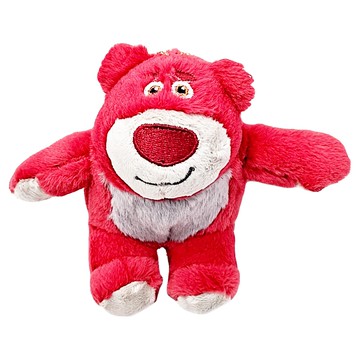 khtoy 3.5吋 坐姿 毛絨玩偶 可愛吊飾 玩具總動員  1入  熊抱哥 粉色